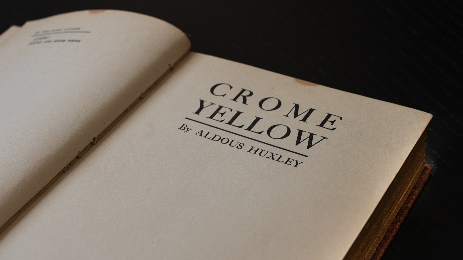 Crome Yellow and Mortal Coils